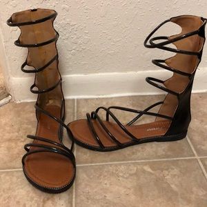 Black Gladiator Sandals! Never Been Worn!